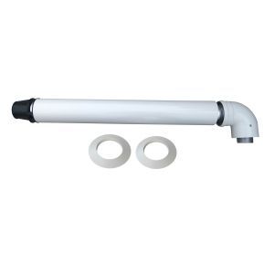 Димохід коаксиальный Coaxial Flue kit 60/100 750 мм, с коленом 71.MT7.00.02 ARISTON (000016319) лучшая модель в Житомире