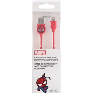 Кабель Miniso Marvel USB to Apple Lightning 1 м Человек-паук (2007171211103) в Житомире