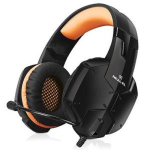 Навушники REAL-EL GDX-7700 SURROUND 7.1 black-orange. 45543