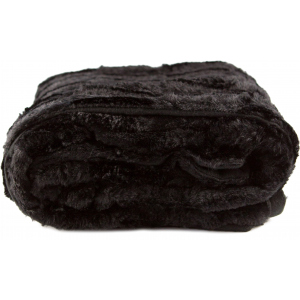 Плед LIFETIME Furry blanket Чорний 120x150 см (871125227910-2 black) ТОП в Житомирі