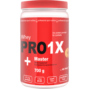 Протеин AB PRO PRO 1X Whey MASTER высокобелковый протеин 78% 700 г Banana (1X700ABBA0016)