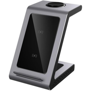 Зарядний пристрій Prestigio ReVolt A8 3-in-1 Wireless Charging Station for iPhone, Apple