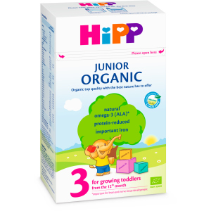 Органическое детское сухое молочко HiPP Organic 3 с 12 месяцев 500 г (9062300134008_9062300139331)