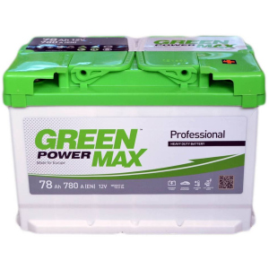 Автомобільний акумулятор Green Power MAX 78 Ah (-/+) Euro (780EN) (22372) ТОП в Житомирі