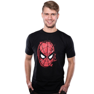 Футболка Good Loot Marvel Comics Spiderman Mask (Людина-павук) S (5908305224648) ТОП в Житомирі