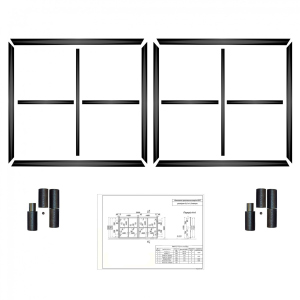 Комплект распашных ворот КСС (Свари сам) на проем 4 метра 200 рейтинг