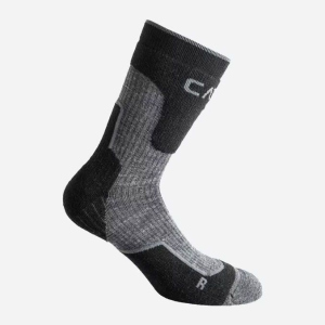 Шкарпетки CMP Trekking Sock Wool Long 3I49277-41YF 39-42 Nero-Grey (8057153059418) ТОП в Житомирі