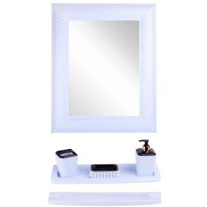 Набір для ванної кімнати VIOLET HOUSE Роттанг White 0543 краща модель в Житомирі