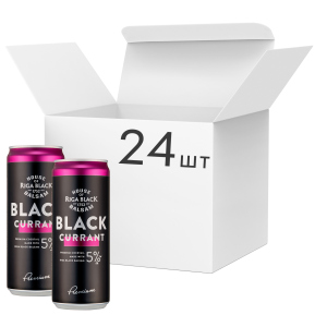 Упаковка слабоалкогольного напою Riga Black Balsam Currant Cocktail 5% 0.33 л x 24 шт (4750012000845) в Житомирі