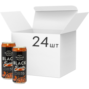 Упаковка слабоалкогольного напою Riga Black Balsam Spritz Cocktail 5% 0.33 л x 24 шт (4750021009853) ТОП в Житомирі