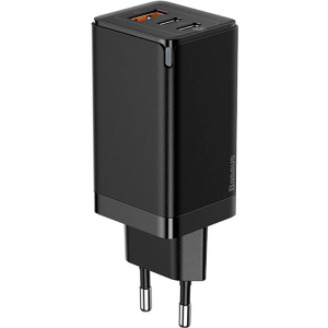 Мережевий зарядний пристрій 1USB + 2Type-C Baseus GaN2 Pro Quick Charger 65W CCGAN2P-B01 Black в Житомирі