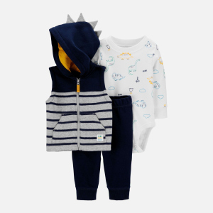 Комплект (боді+жилет+штани) Carters 1H515510 86 см 400 N Navy (192136730996) в Житомирі