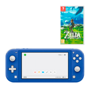 Набір Консоль Nintendo Switch Lite Blue 32GB Нове + Гра The Legend of Zelda Breath of The Wild Озвучка Nintendo Switch Нове краща модель в Житомирі