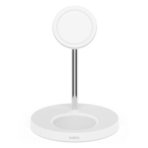 Зарядний пристрій Belkin MagSafe 2in1 Wireless Charger, white