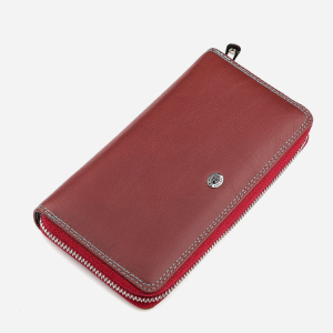 Гаманець ST Leather Accessories 18379 Бордовий ТОП в Житомирі