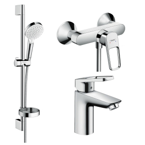 Hansgrohe Набір змішувачів для душу, умивальник Logis Loop 100 (1072019)