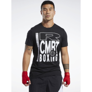 Футболка Reebok Combat Boxing Tee FJ5333 S Black (4062054547807) краща модель в Житомирі