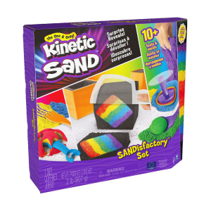 хороша модель Набір для дитячої творчості Kinetic Sand Фабрика Sandisfactory 4 кольори 907 г (71603) (7300006634104)