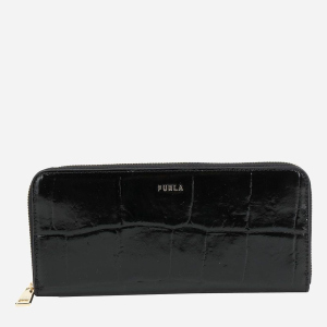 хороша модель Гаманець жіночий шкіряний Furla Babylon Xl Zip Around Slim PCX8UNO-BX0187-O6000 Чорний (8050560553320)