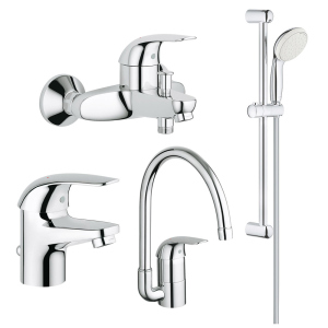 хороша модель Набір змішувачів Grohe Euroeco 123242K