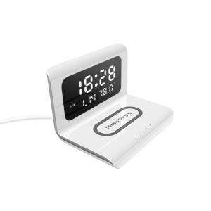 Беспроводное зарядное устройство Ailink Alarm Clock Gen2 Wireless Charger 4в1 часы будильник лампа термометр