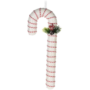 Елочная игрушка Christmas Decoration Конфеты 110х55х330 мм Белая (CAA130020_белый) лучшая модель в Житомире