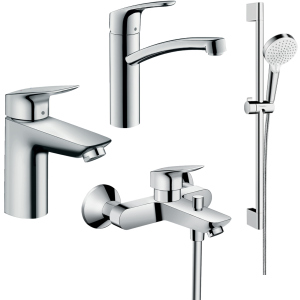 Набор смесителей HANSGROHE Logis/Focus 20200012 (71104+7140+31806+26534400) лучшая модель в Житомире