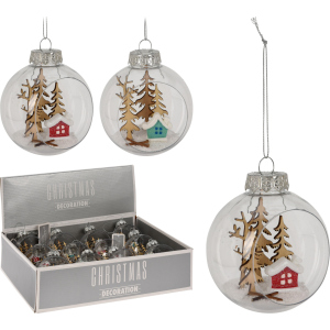 Набор елочных шаров Christmas Decoration 8 см 12 шт (CAA126890) в Житомире