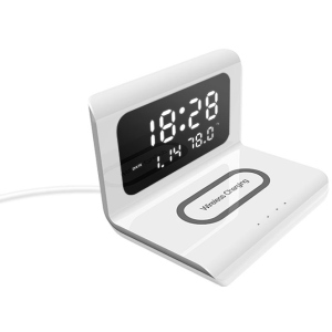 Бездротовий зарядний пристрій Ailink Alarm Clock Gen2 Wireless Charger 4 в 1 (AI-ClockGen2wh)