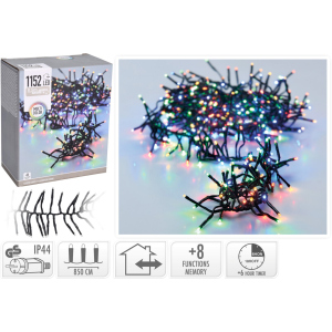 Гірлянда Christmas Decoration 1152 LED ламп різнокольорова 11.4 м (AX9502440) в Житомирі