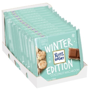 Упаковка молочного шоколада Ritter Sport с начинкой кокос и макаруны 12 шт х 100 г (4000417300607) ТОП в Житомире