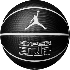 М'яч баскетбольний Nike Jordan Hyper Grip 4P Size 7 Black/White/White/White (J.000.1844.092.07) краща модель в Житомирі