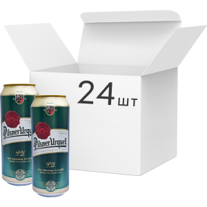 Упаковка пива Pilsner Urquell світле фільтроване 4.4% 0.5 л x 24 шт (8594404000084) в Житомирі