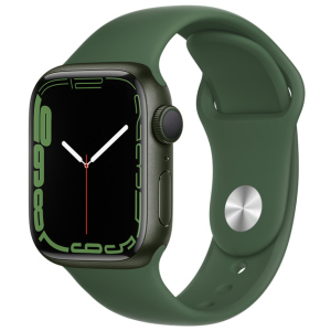 Смарт-годинник Apple Watch Series 7 GPS 41mm Green Aluminium Case with Green Sport Band (MKN03UL/A) краща модель в Житомирі