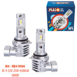 Автолампи Pulso M4-HB4 9006/LED-chips CREE/9-32v/2x25w/4500Lm/6000K (M4-HB4 9006) краща модель в Житомирі