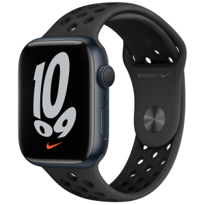 Смарт-годинник Apple Watch Series 7 Nike GPS 45mm Мідний світлий Case with Anthracite/Black Nike Sport Band (MKNC3UL/A) в Житомирі