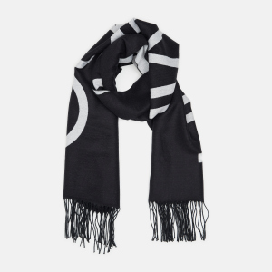 Шарф Calvin Klein Jeans Fringes Scarf 65x195 K60K607322-BAX Чорний (8719853290415) ТОП в Житомирі