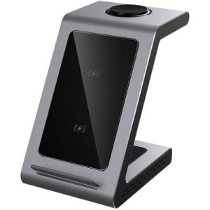 Зарядний пристрій Prestigio ReVolt A8 3-in-1 Wireless Charging Station for iPhone, Apple