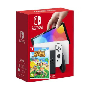 Nintendo Switch (OLED model) White + Гра Animal Crossing: New Horizons (російська версія) ТОП в Житомирі