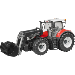 Игрушка Bruder Steyr 6300 Terrus Трактор с погрузчиком красно-белый М1:16 (03181) рейтинг