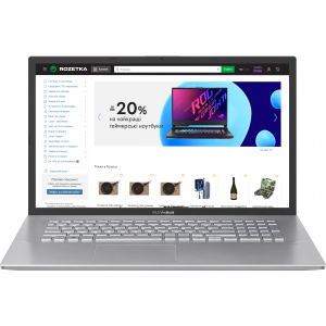 Ноутбук Asus VivoBook 17 X712EQ-AU023 (90NB0U91-M00370) Transparent Silver лучшая модель в Житомире