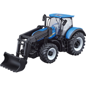 Модель серии Bburago Farm Трактор New Holland T7.315 с фронтальным погрузчиком, синий 1:32 (4893993316328) ТОП в Житомире