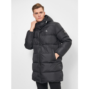 Пуховик Calvin Klein Jeans Ess Long Hooded Down Jacket J30J318688-BEH XL Black (8719854528135) лучшая модель в Житомире