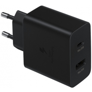 Зарядний пристрій Samsung 35W Charger Duo USB-C + USB Black (EP-TA800NBEGRU) ТОП в Житомирі