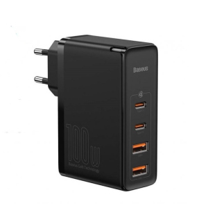 Зарядное сетевое Baseus (CCGAN2P-L01) GaN2 Pro Quick Charger 2C+2U 100W Чёрный