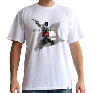 хорошая модель Футболка Abystyle Assassin's Creed T-Shirt - Edward Flag, L