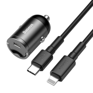 Автомобільний зарядний пристрій Baseus Tiny Star Mini PPS (1USB, 3A) 18W Gray (TZVCHX-0G) + кабель Type-C рейтинг