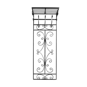 Кованая Вешалка настенная с полкой Артдеко 1450х515 (68.030) лучшая модель в Житомире