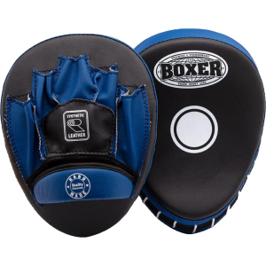 Лапы боксерские гнутые Boxer Черно-синие (2011-01B) лучшая модель в Житомире