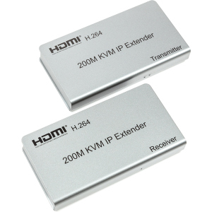 Удлинитель HDMI сигнала PowerPlant HDMI 1080P/60hz до 200 м через CAT5E/6 (HDES200-KVM) (CA912940) в Житомире